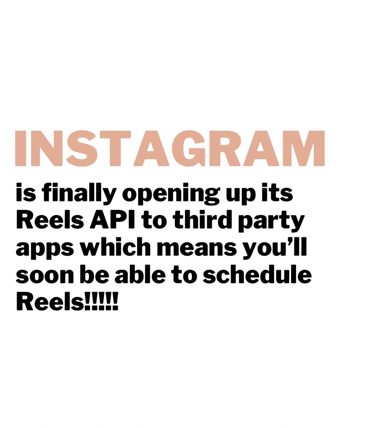 Literally jumping up and down with joy right now!!!! 

We’ve been waiting for this for SO long. 

PS.  For those of you still thinking Reels is a ‘phase’ this is further proof they are here for the long haul! 
.
.
.
.
(Information about this update sourced by legend @mari_smith )
#instagramupdate #instagramupdates #newinstagram #instagramnews #socialmediaupdates #igtips #reelstips #reelstrend