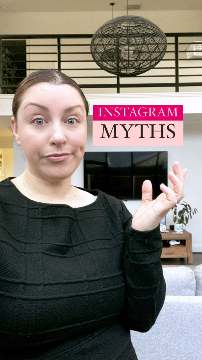 LET’S DEBUNK SOME INSTAGRAM MYTHS TODAY….

1️⃣ You have to only post reels from now on:  MYTH!  This is actually NOT what the CEO of Instagram has said yet I see a lot to social media experts promote it.  Reels are definitely encouraged above other content and I think yeah, you absolutely need to be creating them BUT there’s other things you should also be doing.  Stories & lives are important AND you want to post a photo or carousel….? Post a bloody photo or carousel?  The point I want to highlight is that I believe reels/video content needs to be part of your strategy but it’s not necessarily the ONLY thing you need to post.

2️⃣ The Instagram Algorithm hates you!  MYTH!  In fact, you’re in control of the algorithm.  It’s your decisions on Instagram that tell the algorithm what to you.  All your actions….what you’re posting, how often you’re posting, who you’re interacting with, who you’re DM’ing, whose content you comment on….you are providing Instagram with information to decide who they show your content to. 

3️⃣ You have to post daily:  MYTH!!! I do believe you need to be consistent so if that means you’re posting 3 times a week, CONSISTENTLY post 3 times a week and don’t forget about stories too!  I do also think 3 posts is the minimum you should be posting. 
———————————————-
And now, over to you.  This is a great, simple reel for you to film and debunk some common myths that might come up in your businesses. 

▪️Time taken for me to film this reel: 2 minutes (I did 2 takes)
▪️Time to write the caption: 7 minutes
.
.
.
#reelscoach #reelsideas #reelstips #reelstipsandtricks #instagramtipsandtricks #instagramcoach #instagramforbusiness #reelsforbusiness #reelsforbeginners #businessreels #instagramreelstips 
.