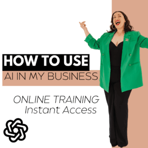 How to use AI in my business online training